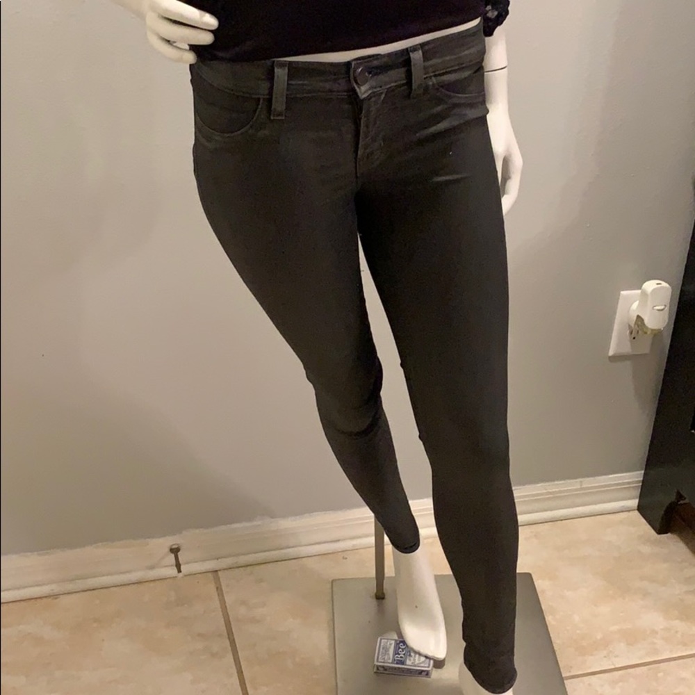 J brand waxed jeans in gray